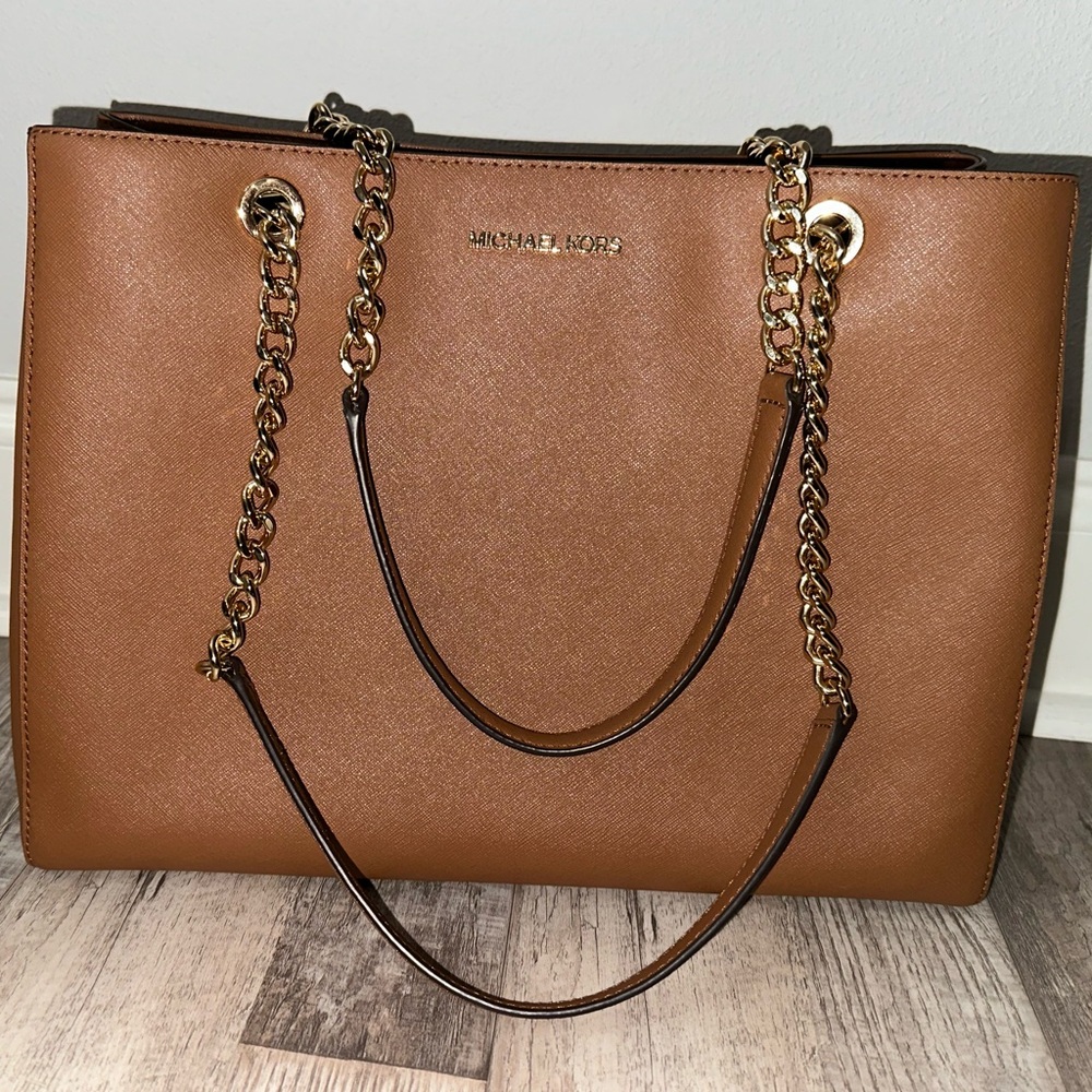 Michael Kors Susannah Tote Carry All in Brown